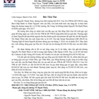 BỨC TÂM THƯ của HỘI HO
