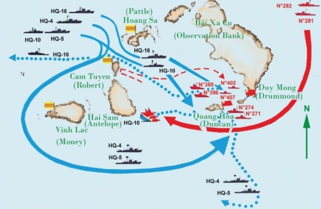 Trung Cộng đổ bộ tấn công quần đảo Hoàng Sa tháng 1 năm 1974
